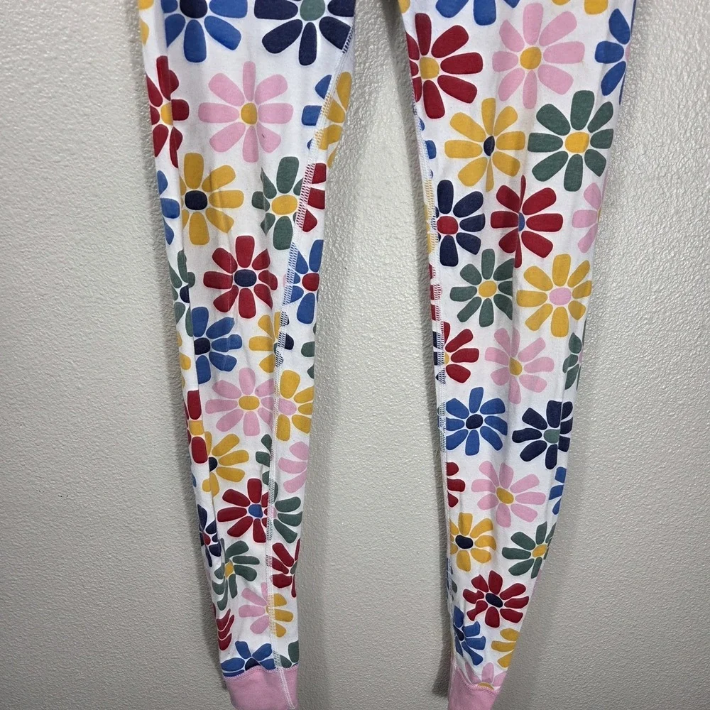 Hanna Andersson Organic Cotton Pajama Set‎ Girls US 12 150 Floral Daisy Pink